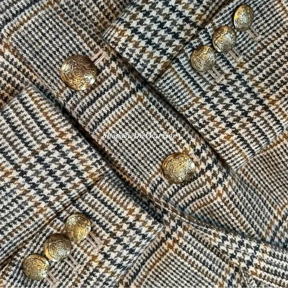J.Crew Collection houndstooth plaid wool schoolboy blazer *shop@iamwarrior - Picture 9 of 13